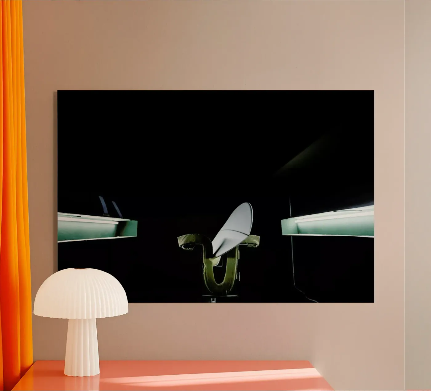 Handshaped acrylic glass by Chris Abatzis