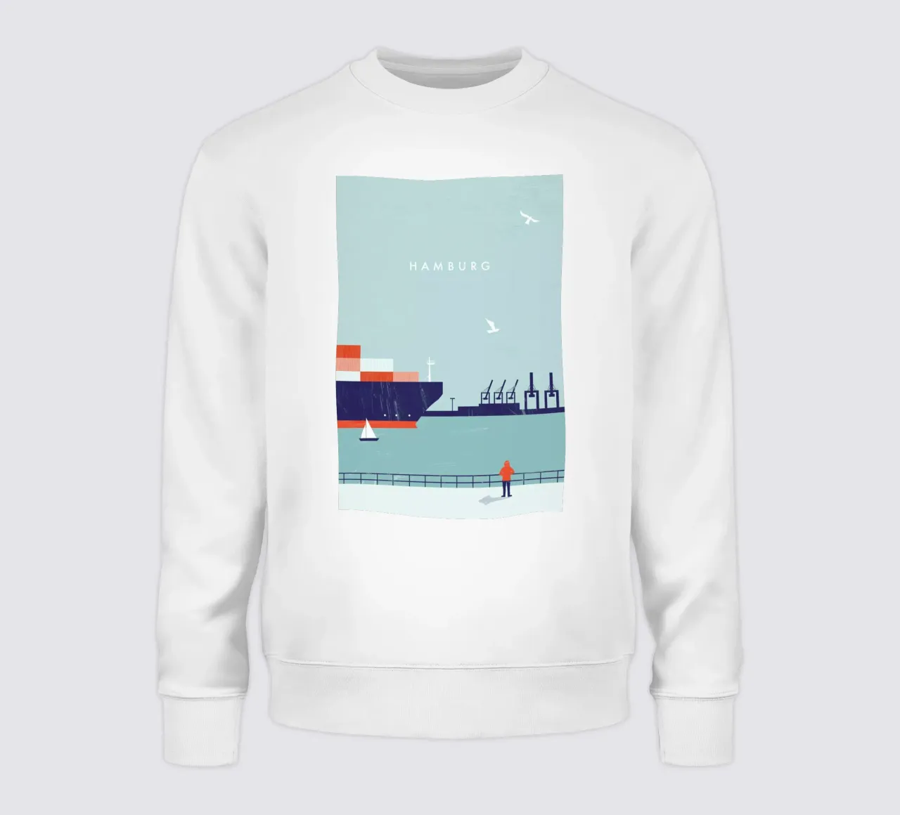 Hamburg sweatshirt by Katinka Reinke