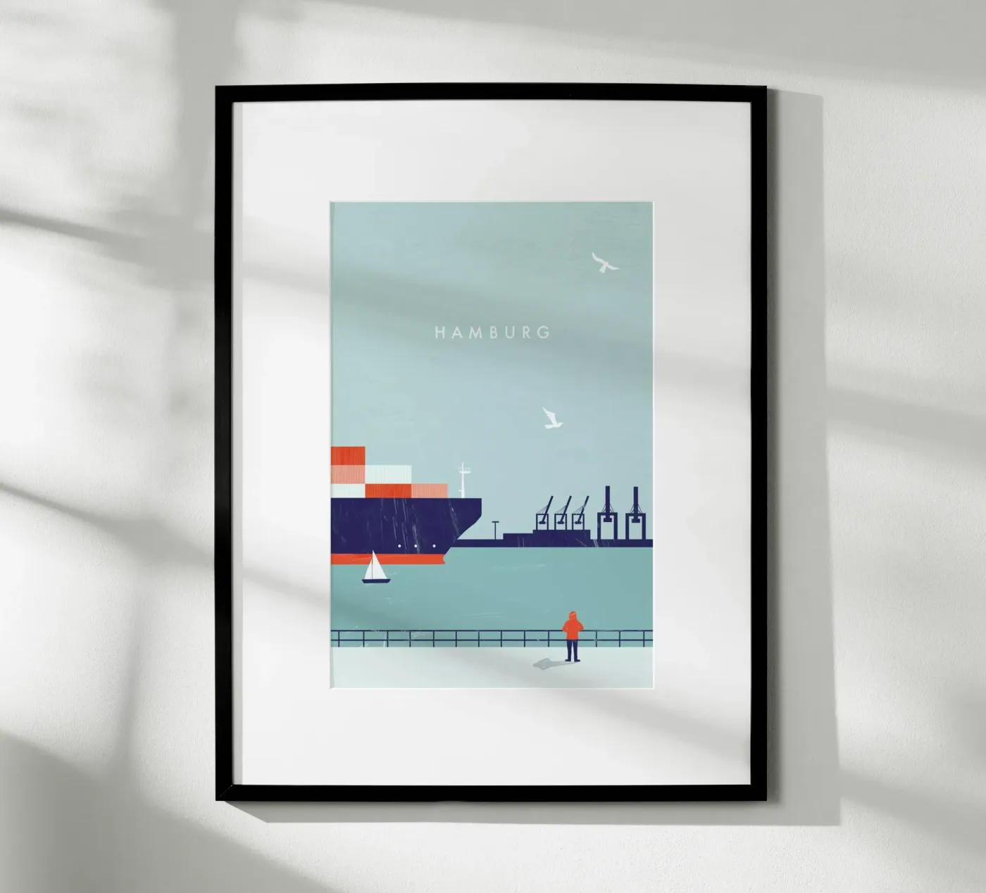 Hamburg poster by Katinka Reinke