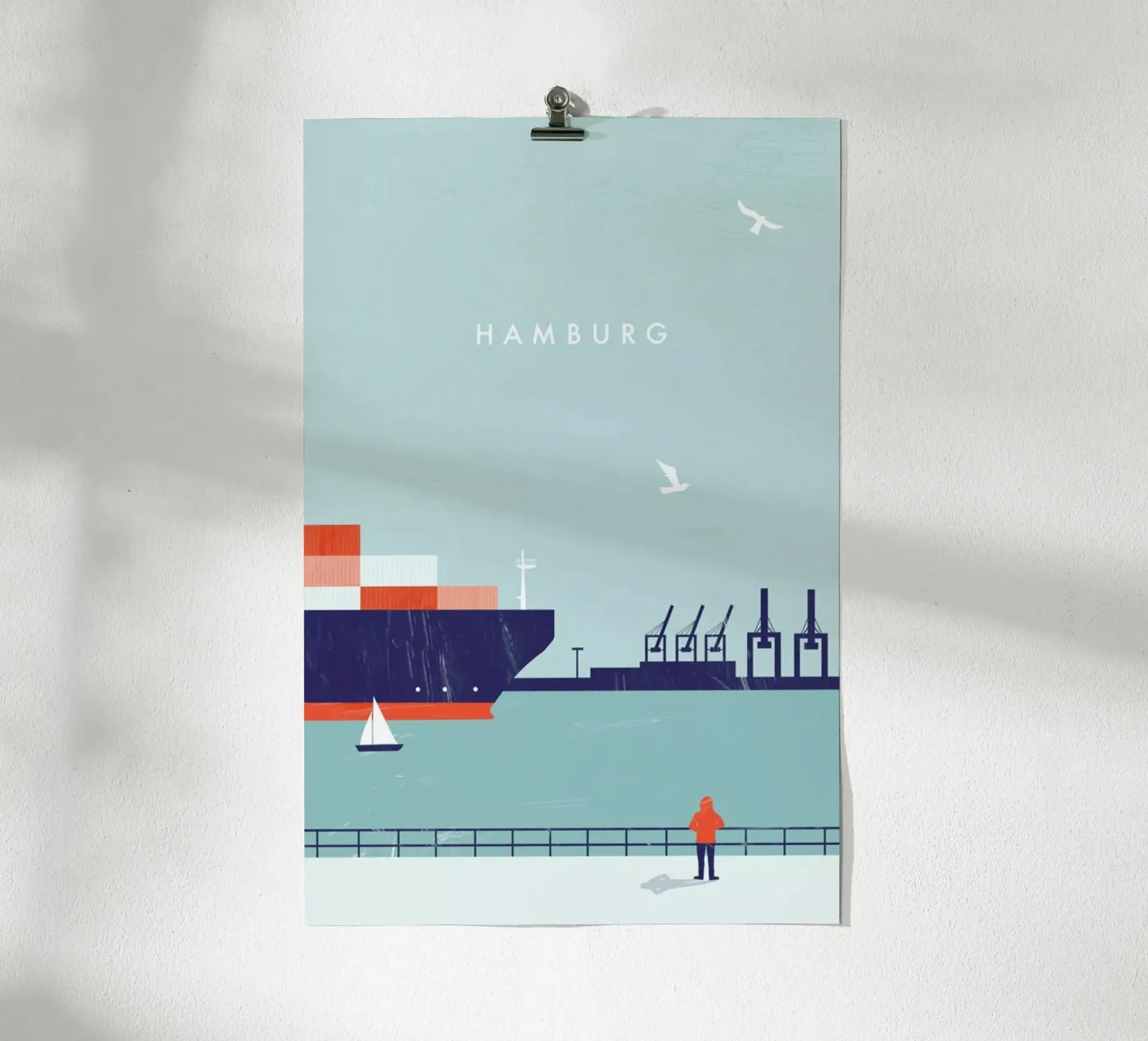 Hamburg poster by Katinka Reinke