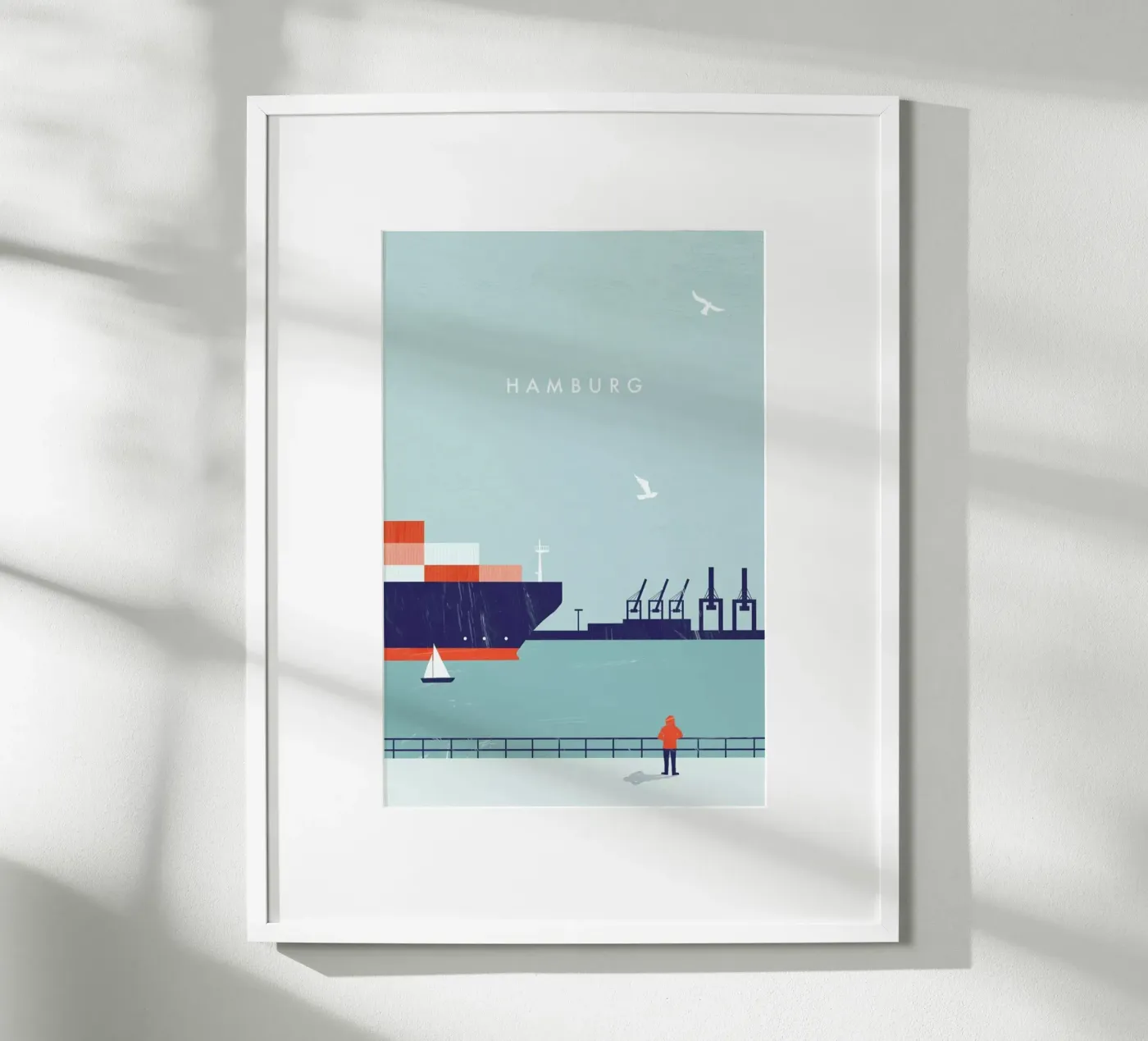 Hamburg poster by Katinka Reinke
