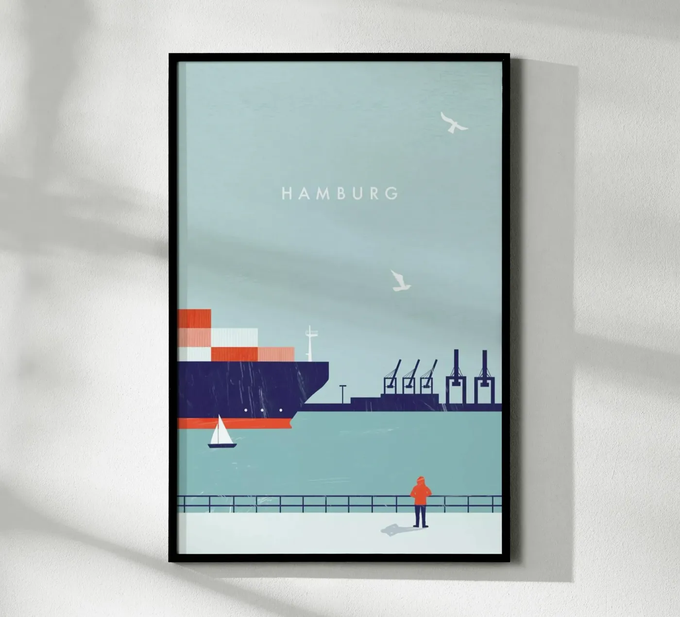 Hamburg poster by Katinka Reinke