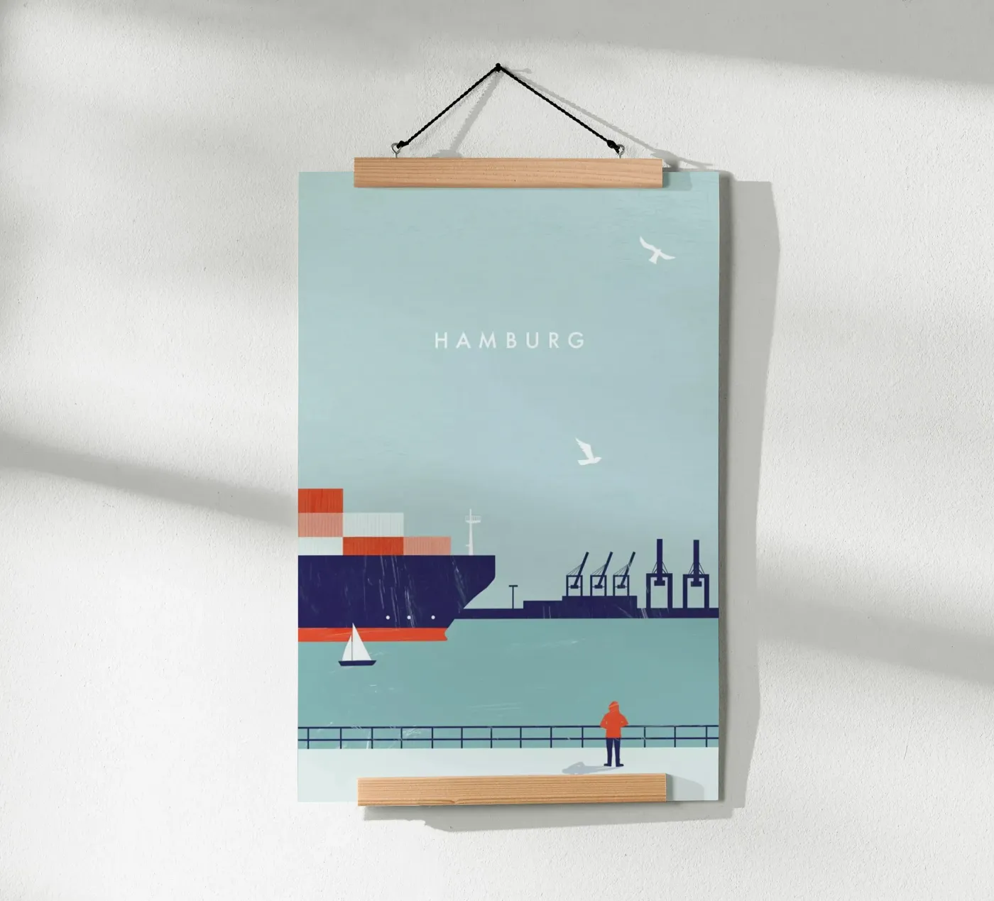 Hamburg poster by Katinka Reinke