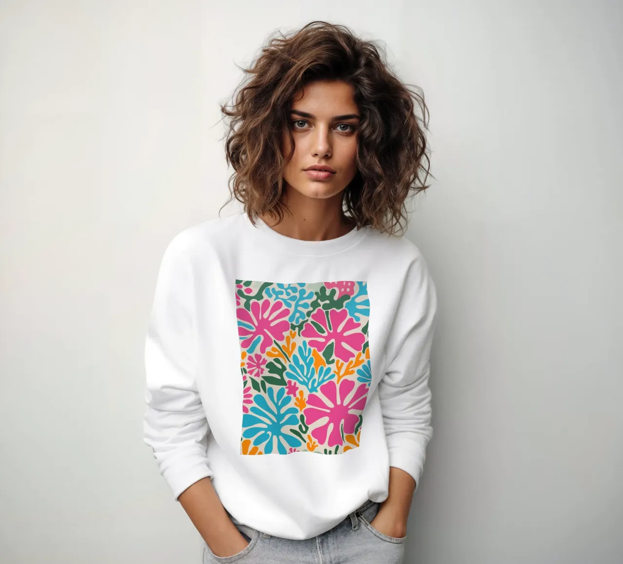 Abstrakte Florale Korallen felpa da pierosvisuals