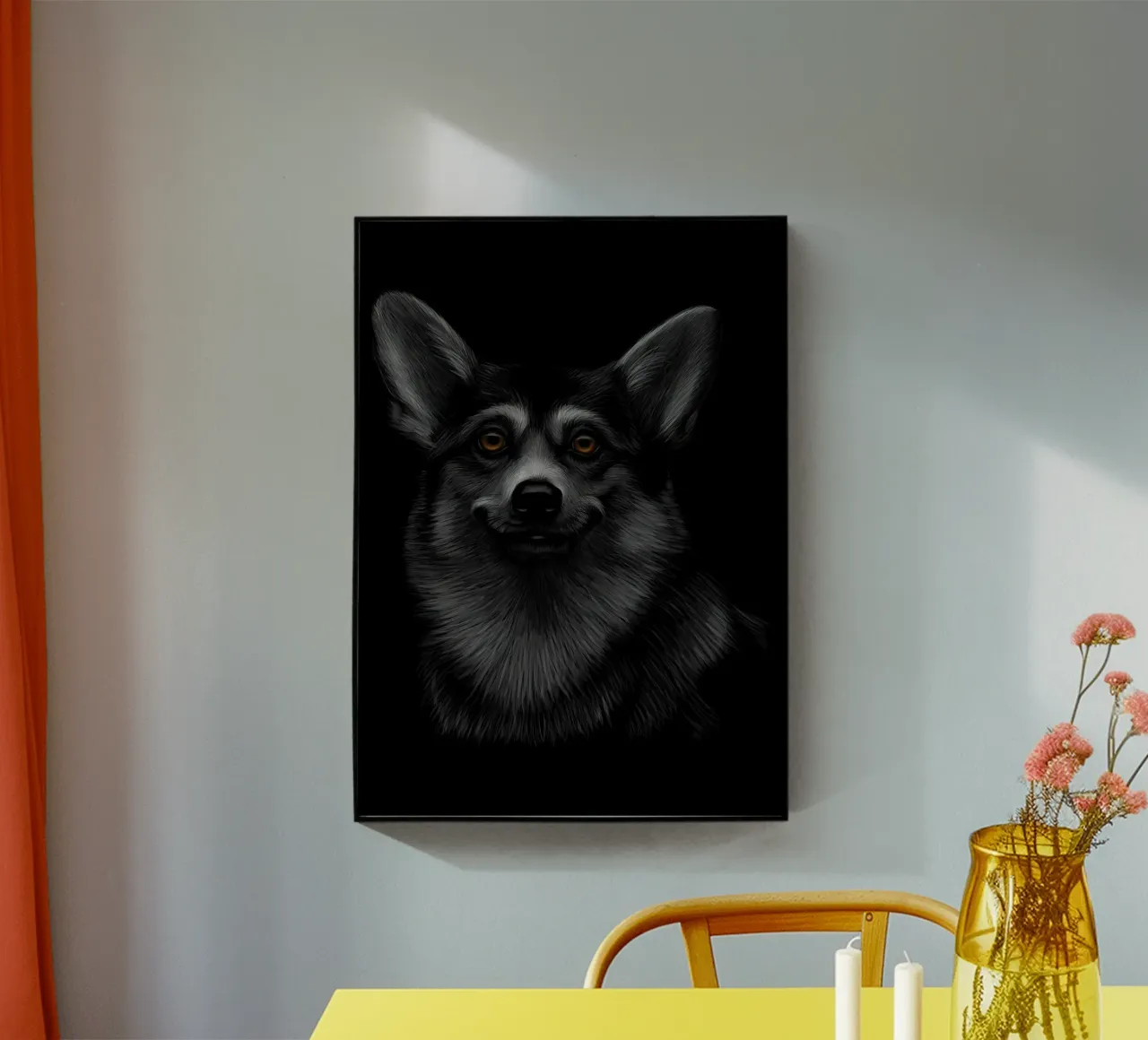 Corgi gallese plexiglass da Delaplane