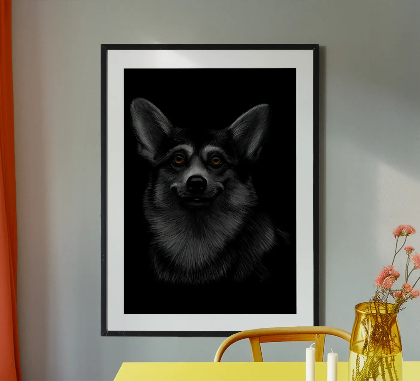Welsh Corgi poster da Delaplane