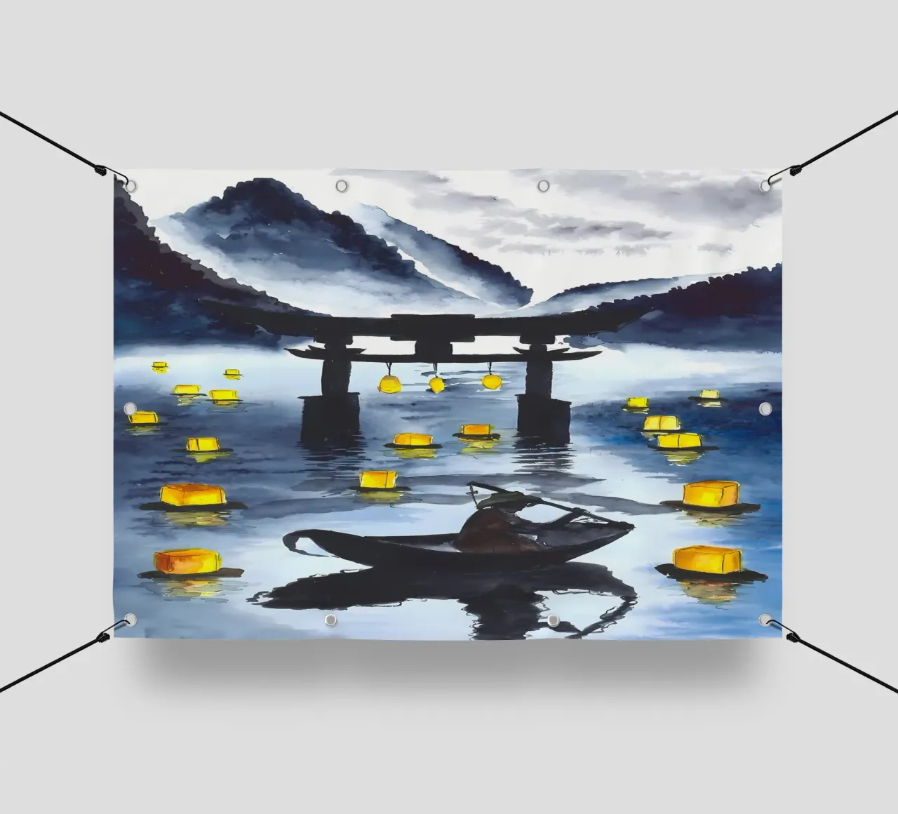 Giappone Porta Torii telo in pvc da Mikesell