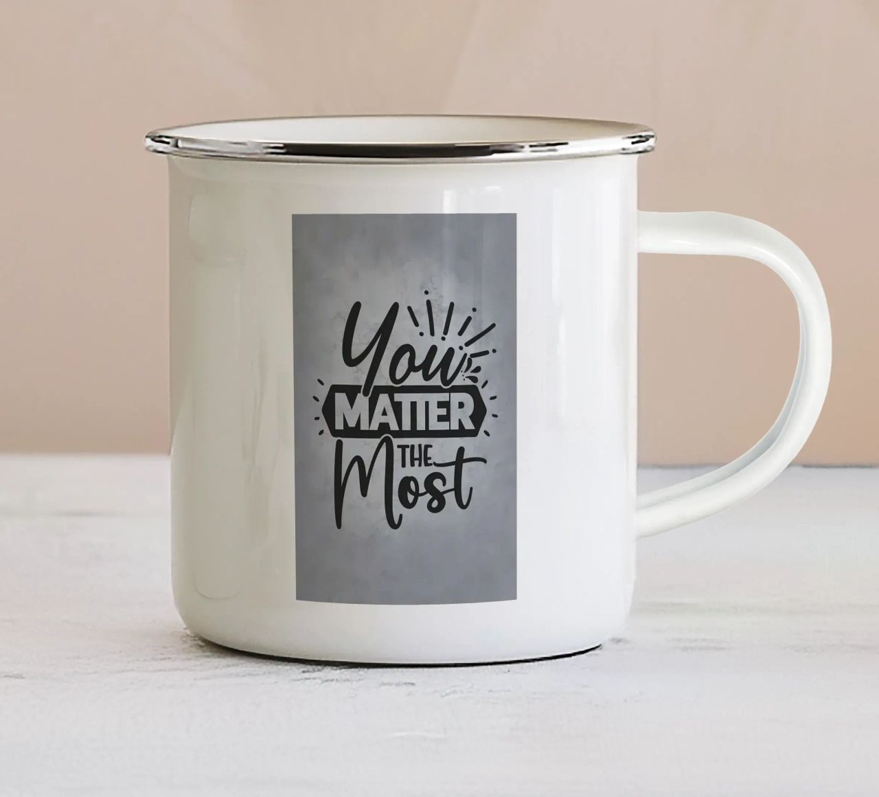 Voi siete la cosa più importante tazza in smalto da Farryn
