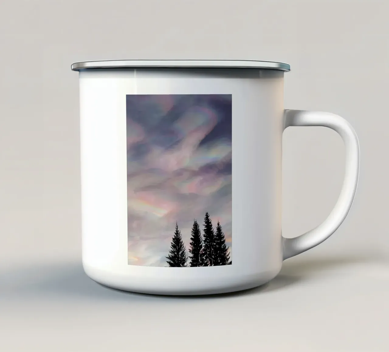 Mother of Pearl Clouds tazza in smalto da Framative
