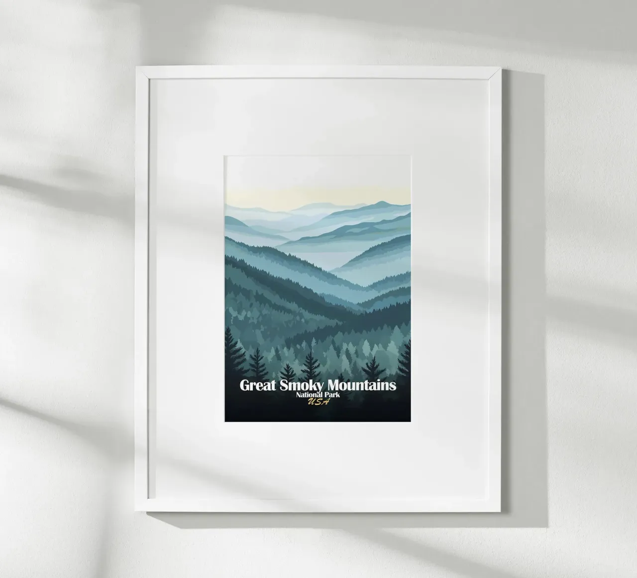 Parque Nacional de las Montañas Humeantes poster de Ginnery