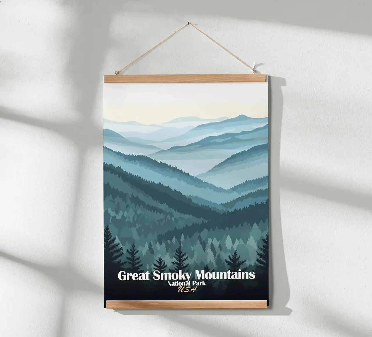 Parque Nacional de las Montañas Humeantes poster de Ginnery