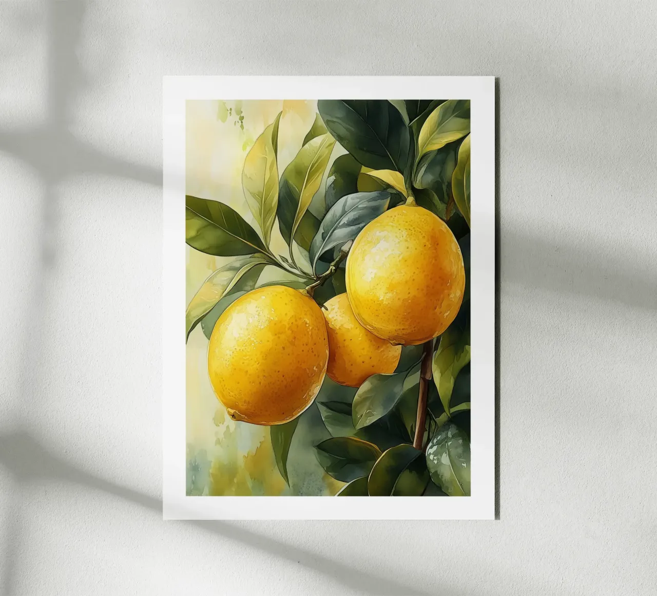 Limoni su ramo alluminio dibond da Spice & Style