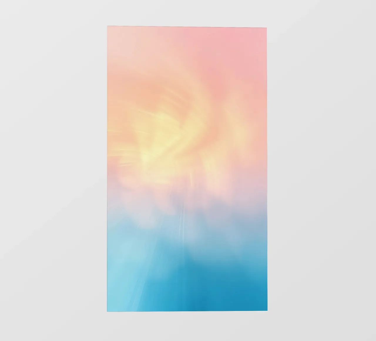 Soft pastel gradient background blending warm pinks and cool backlit film by DesignDoodle