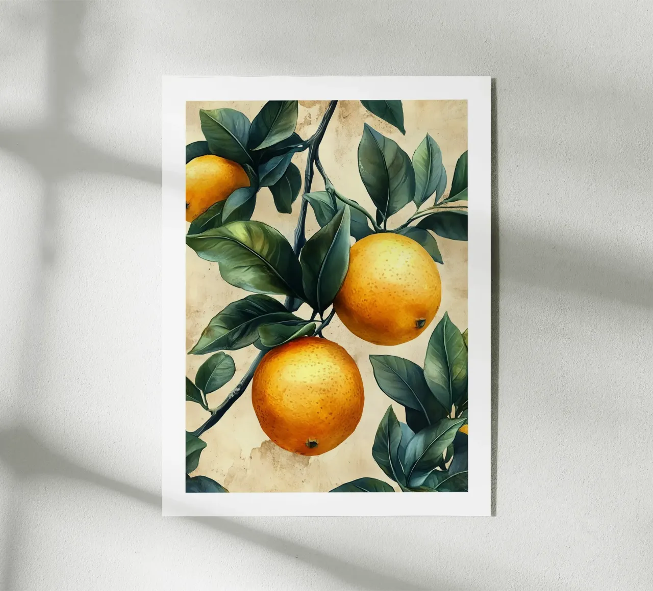 Oranges sur branche plexiglas de Spice & Style