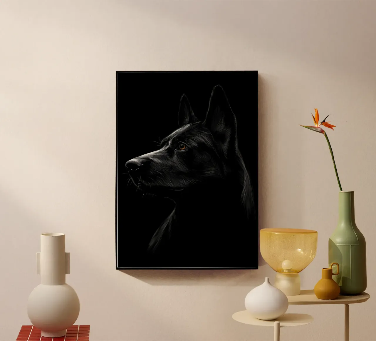 Shepherd Dog plexiglass da Delaplane