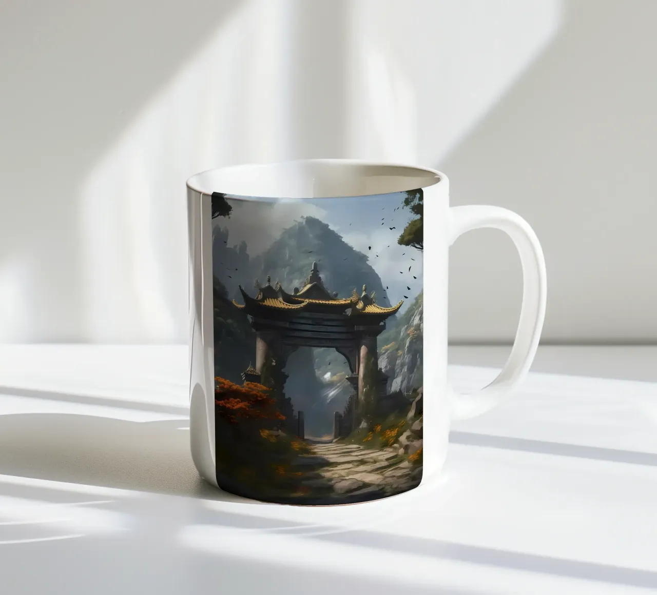 Giappone Porta Torii tazza in ceramica da Mikesell