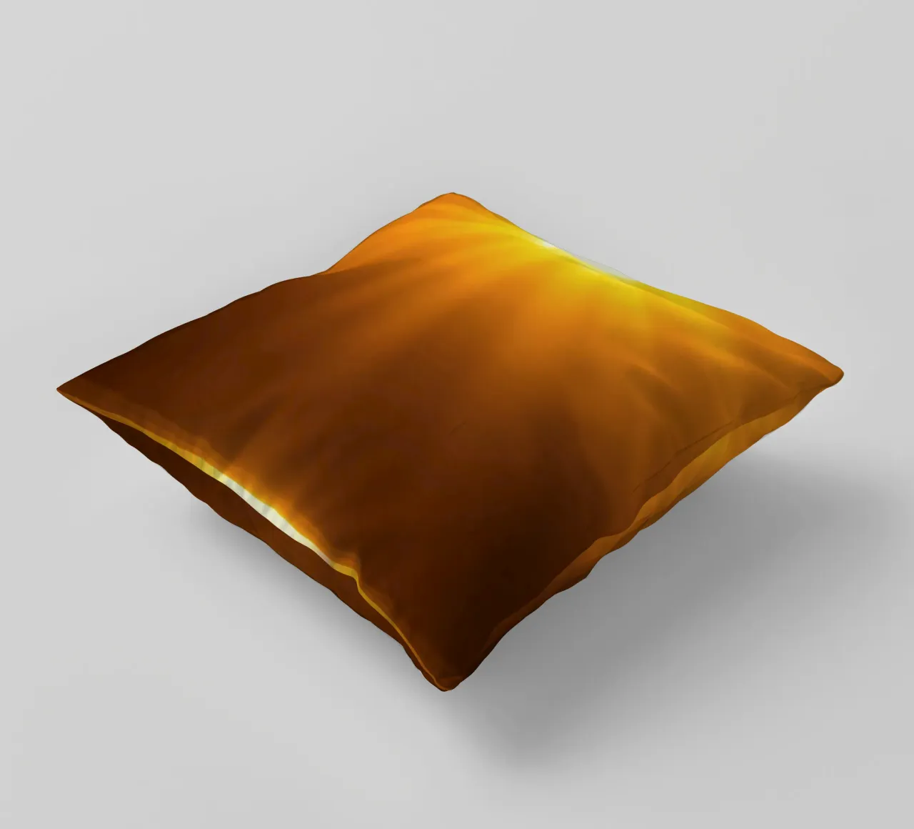 Bright sun against calm waters creating a stunning abstract decorative cushion by DesignDoodle