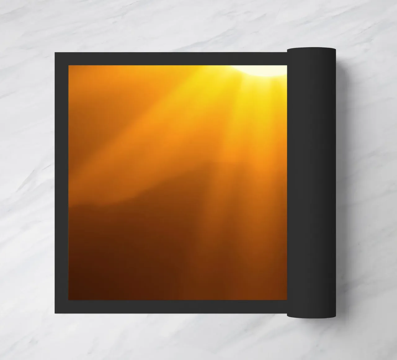 Bright sun against calm waters creating a stunning abstract doormat by DesignDoodle