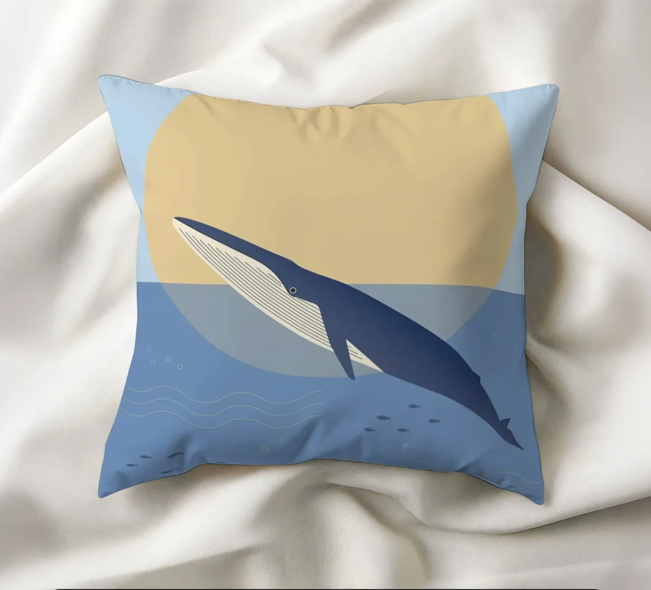 Blauwal cuscino da Carolin Vonhoff