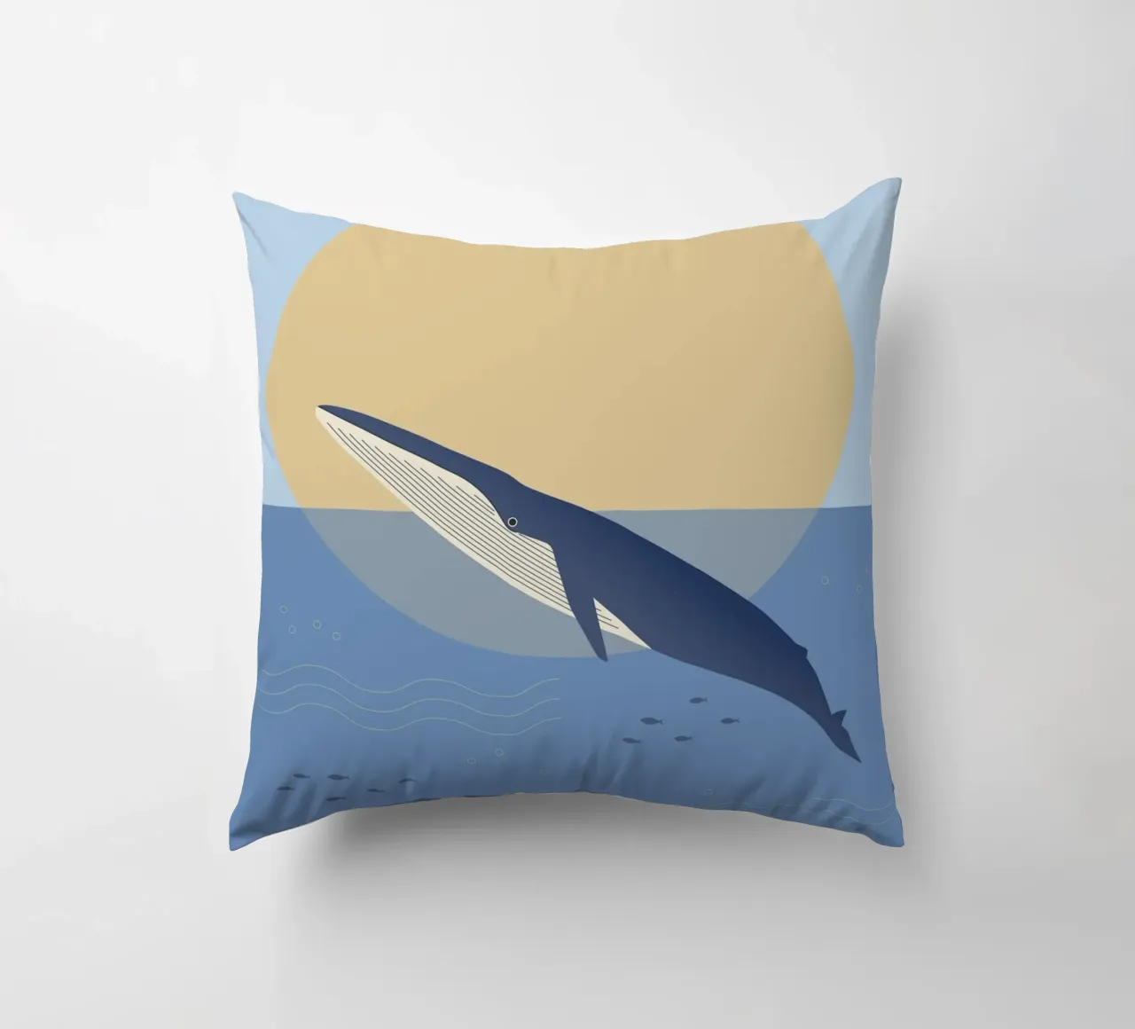 Blauwal cuscino da Carolin Vonhoff