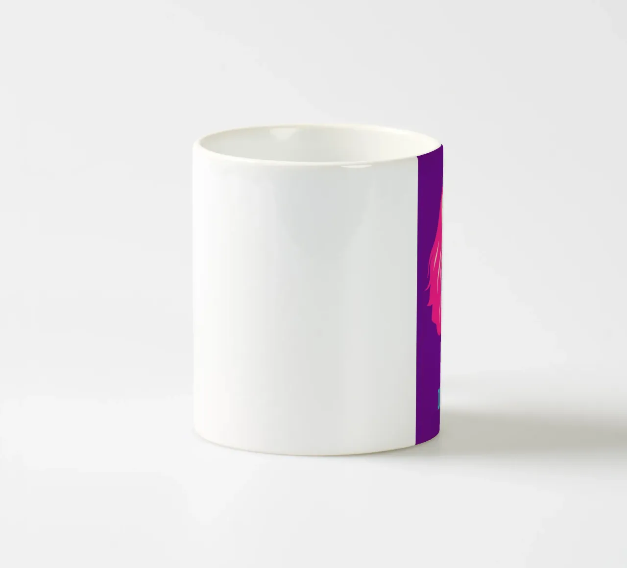 Dude Abides Purple Poster ceramic mug by Naxart