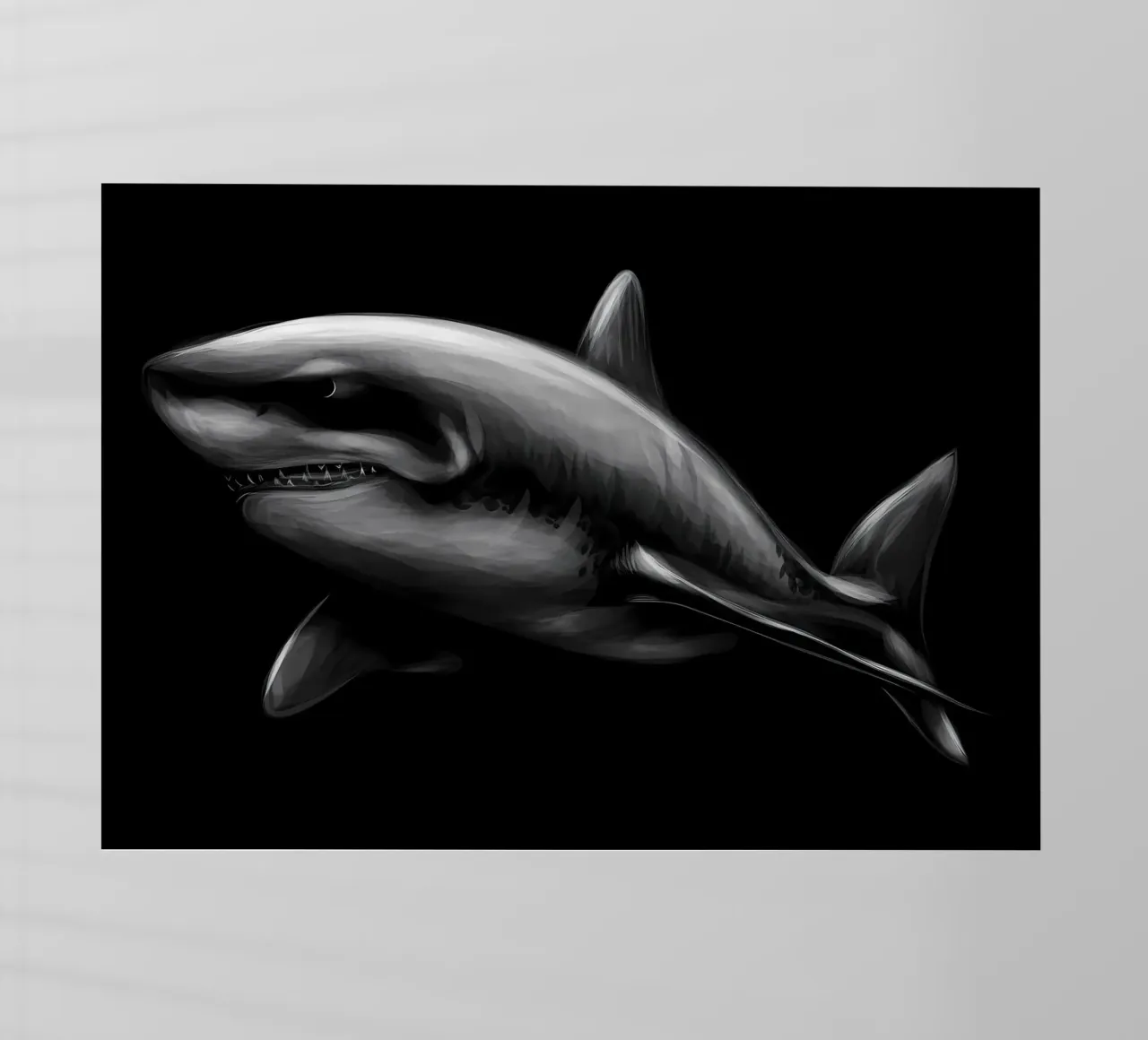 Shark backlit film by Delaplane