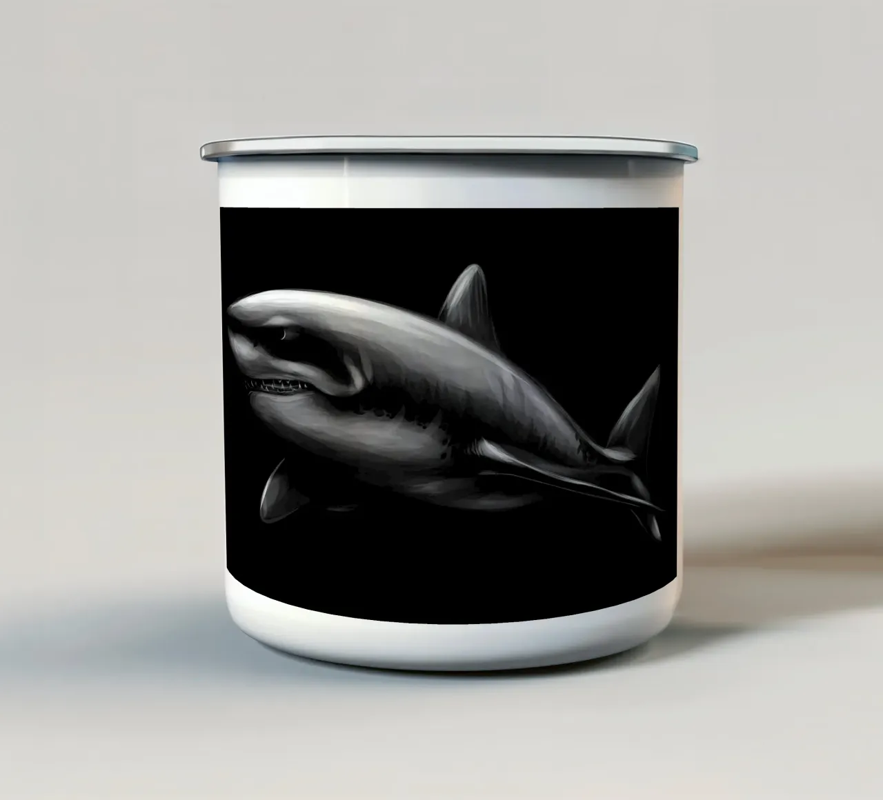 Squalo tazza in smalto da Delaplane