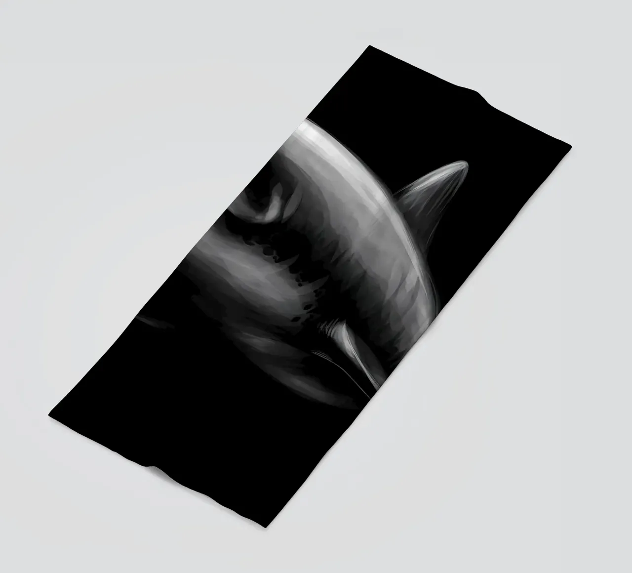 Shark beach towel by Delaplane