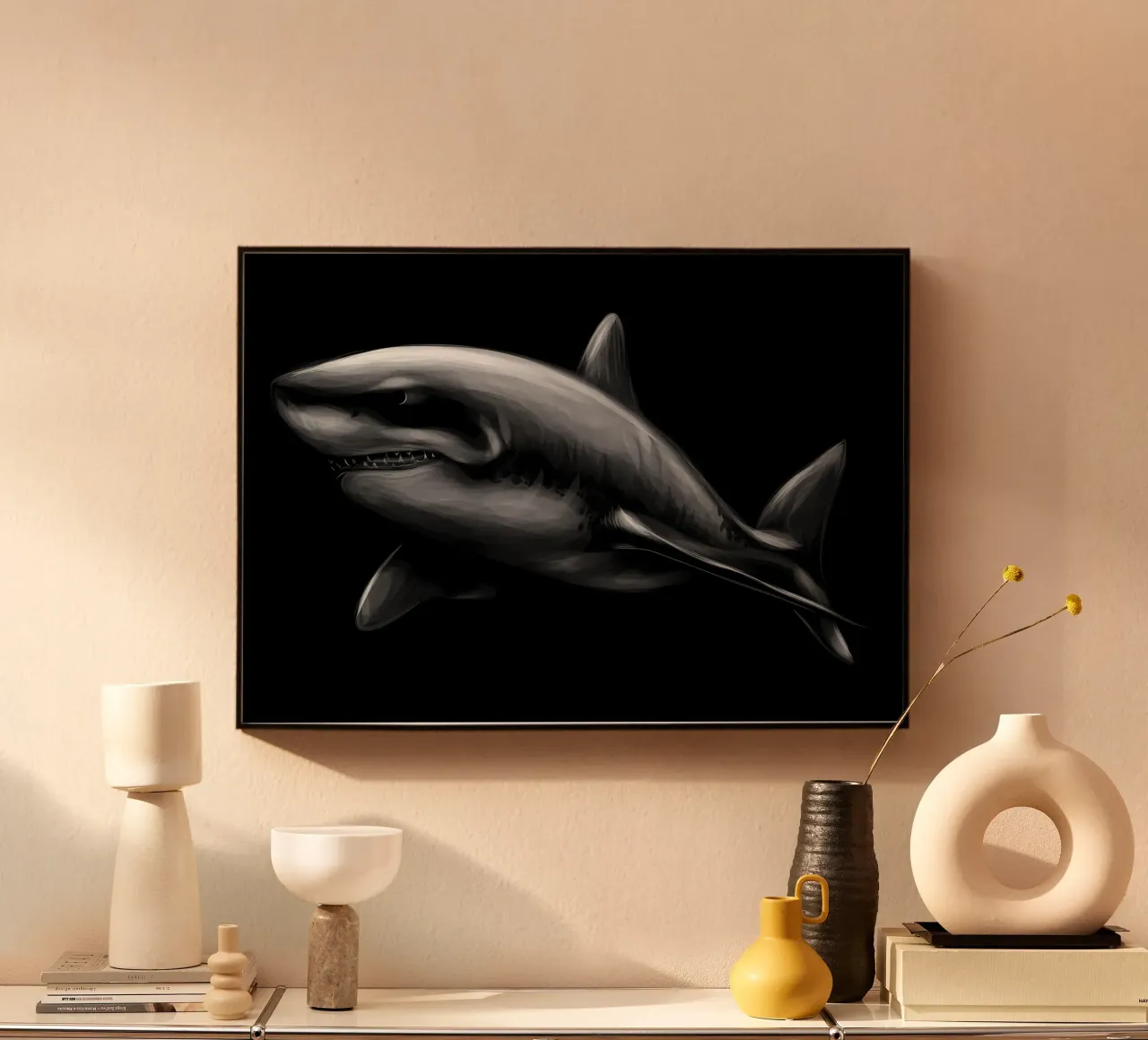 Squalo plexiglass da Delaplane