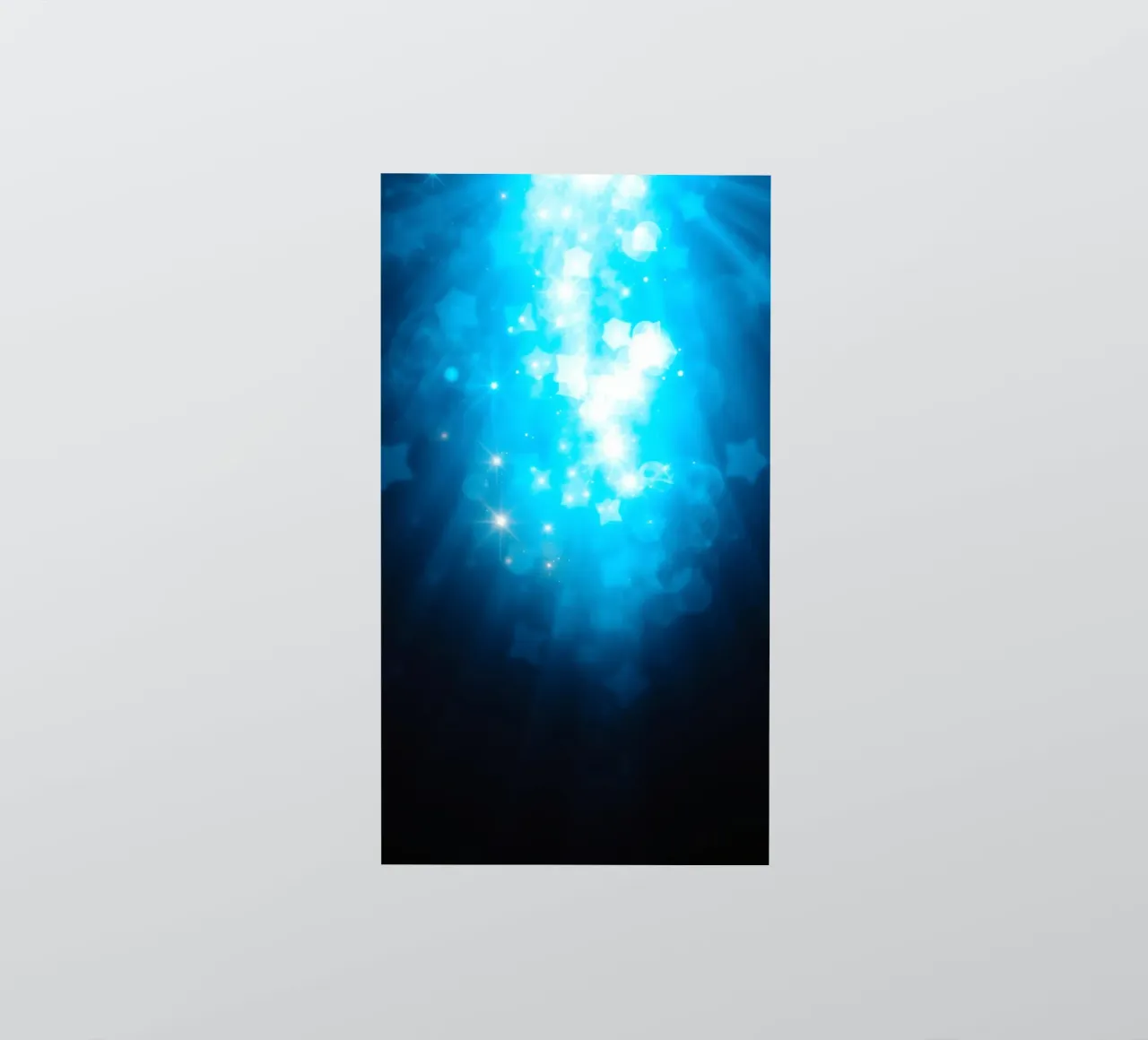 Bright blue abstract background design with sparkling effect sticker by DesignDoodle