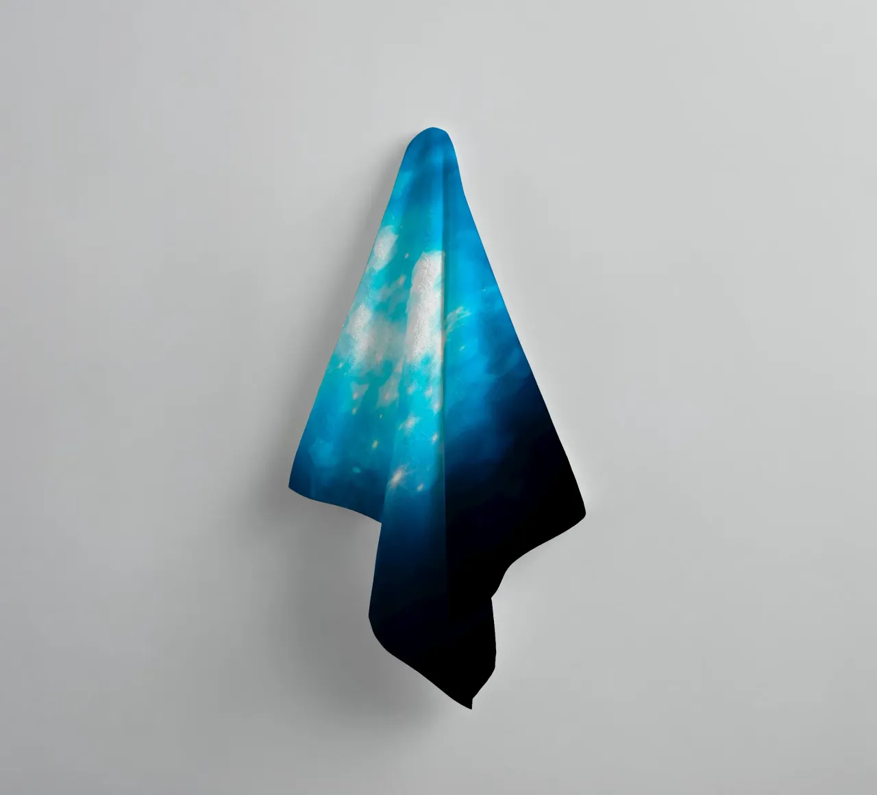 Bright blue abstract background design with sparkling effect towel by DesignDoodle