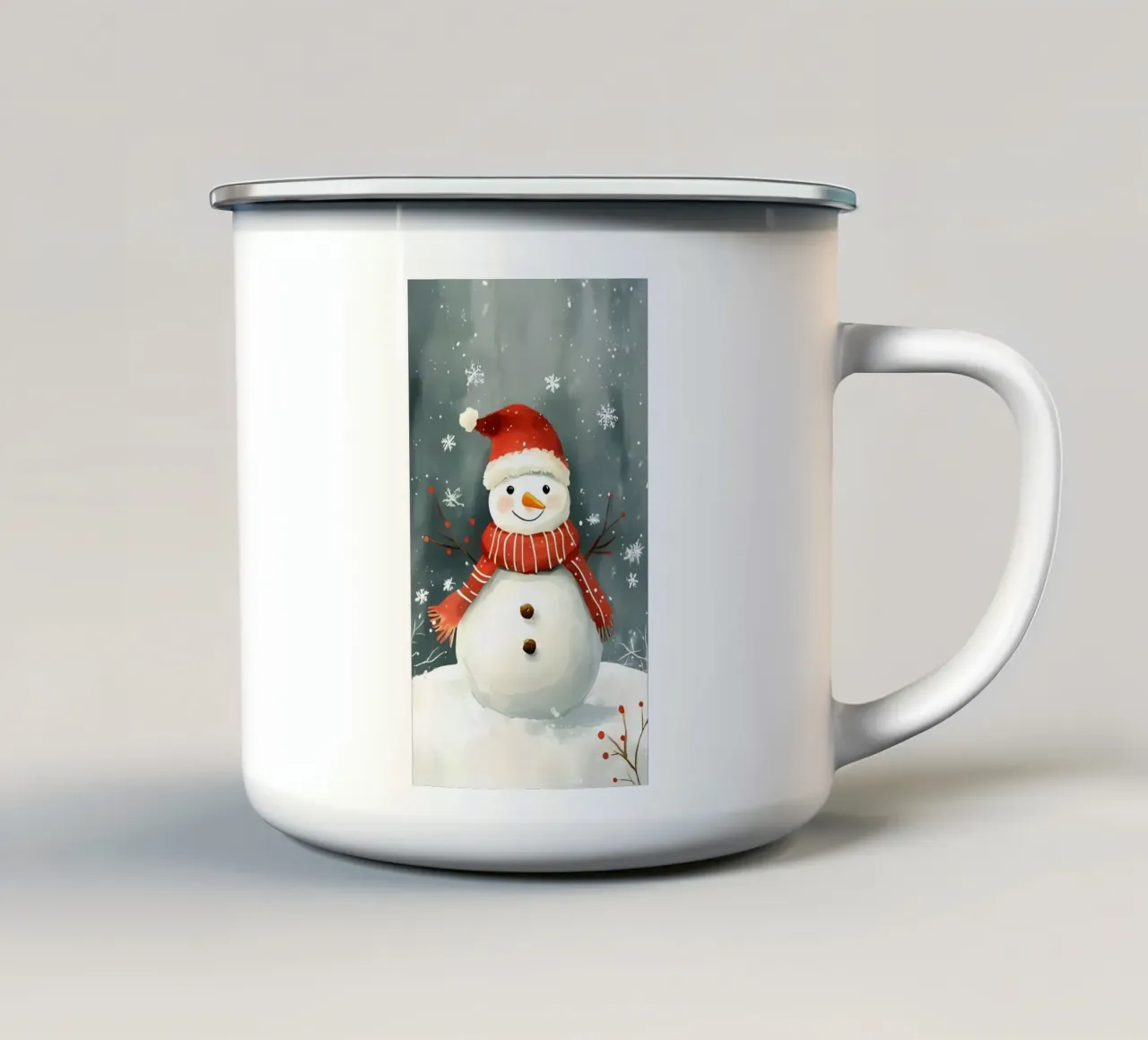 Poster minimalista 140 tazza in smalto da Kadynce