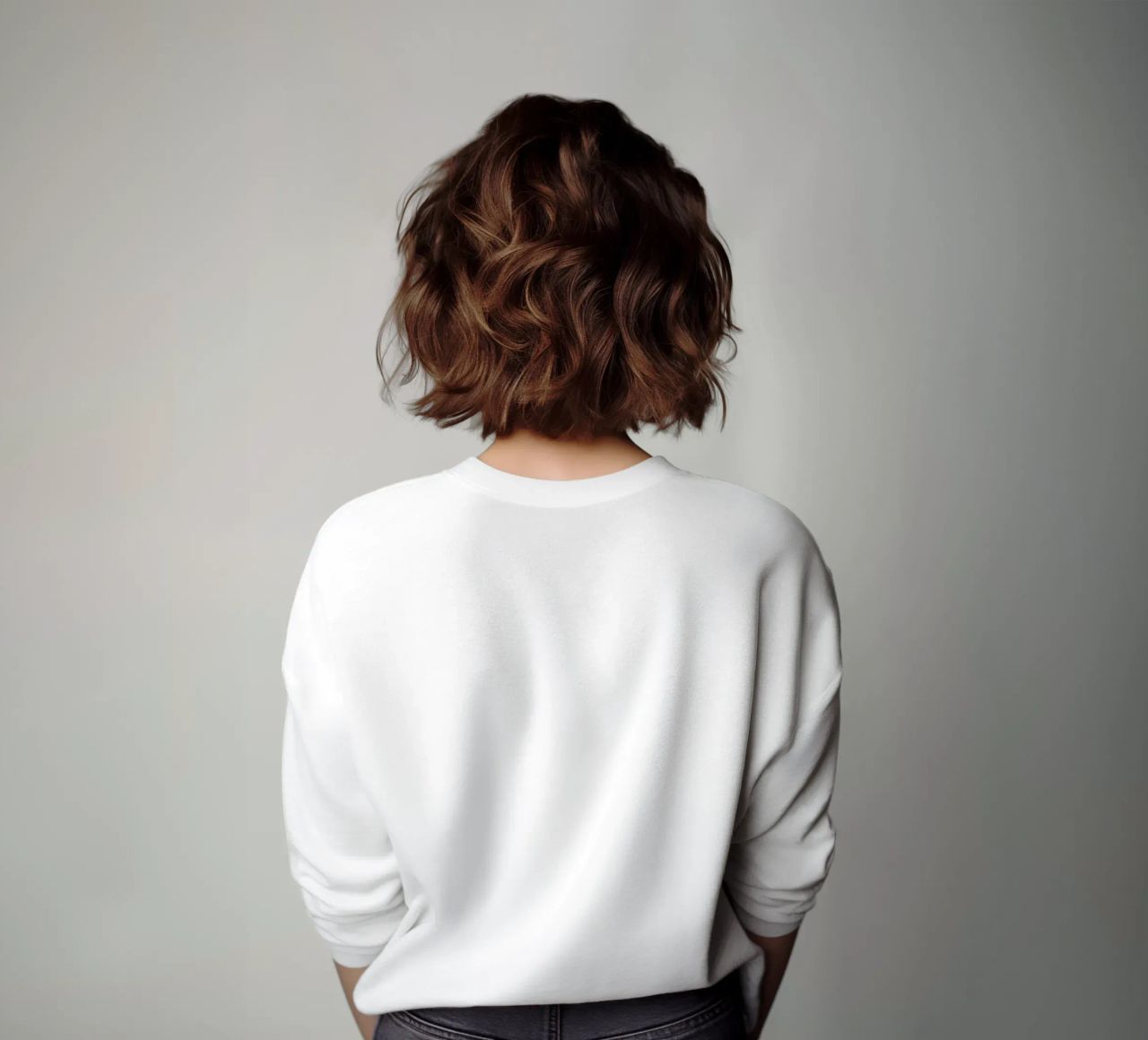 Warme abstracte golven en schaduwen creëren boeiend behang sweatshirt van DesignDoodle