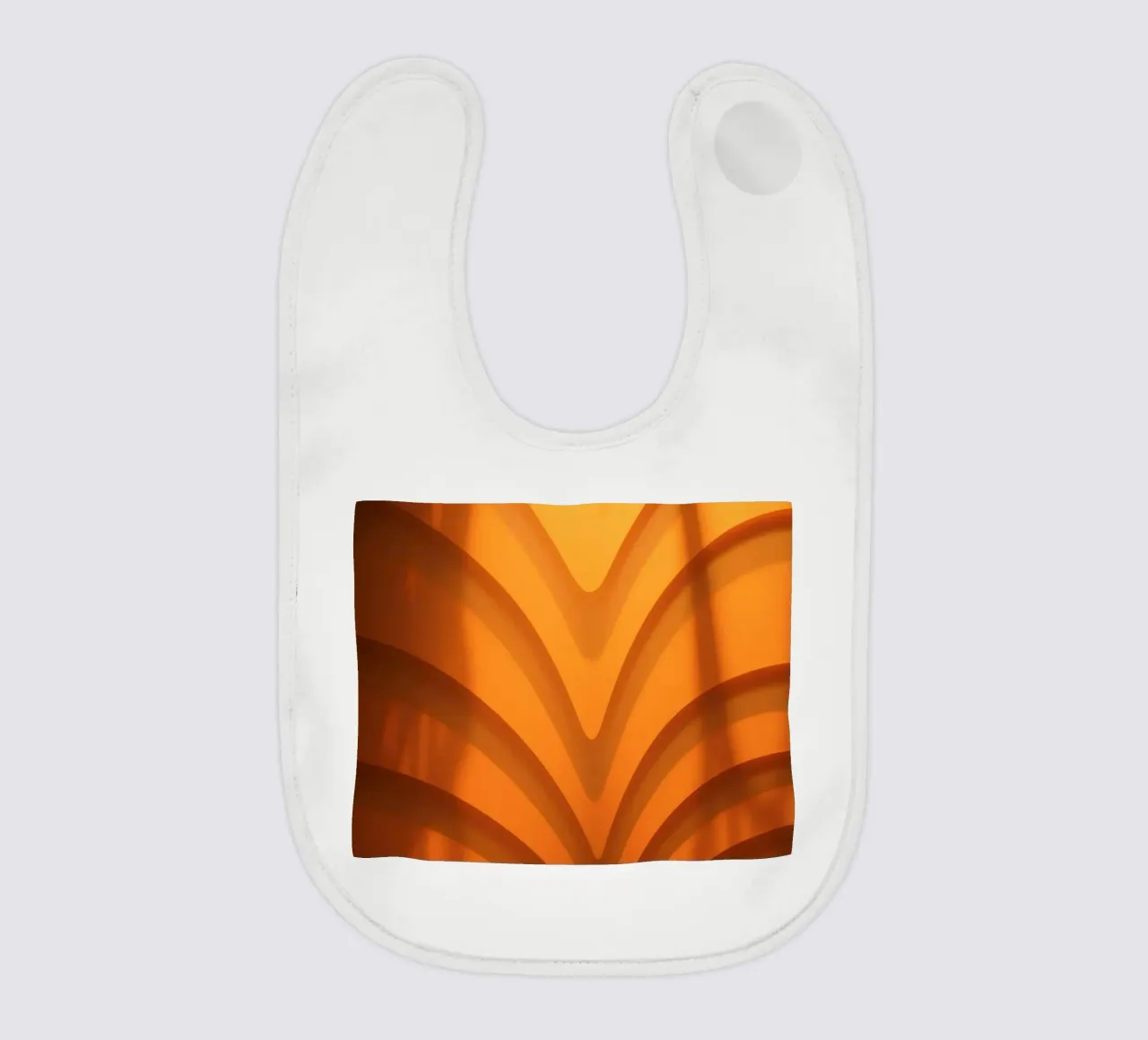 Calde onde astratte e ombre creano una carta da parati accattivante bavaglino da DesignDoodle