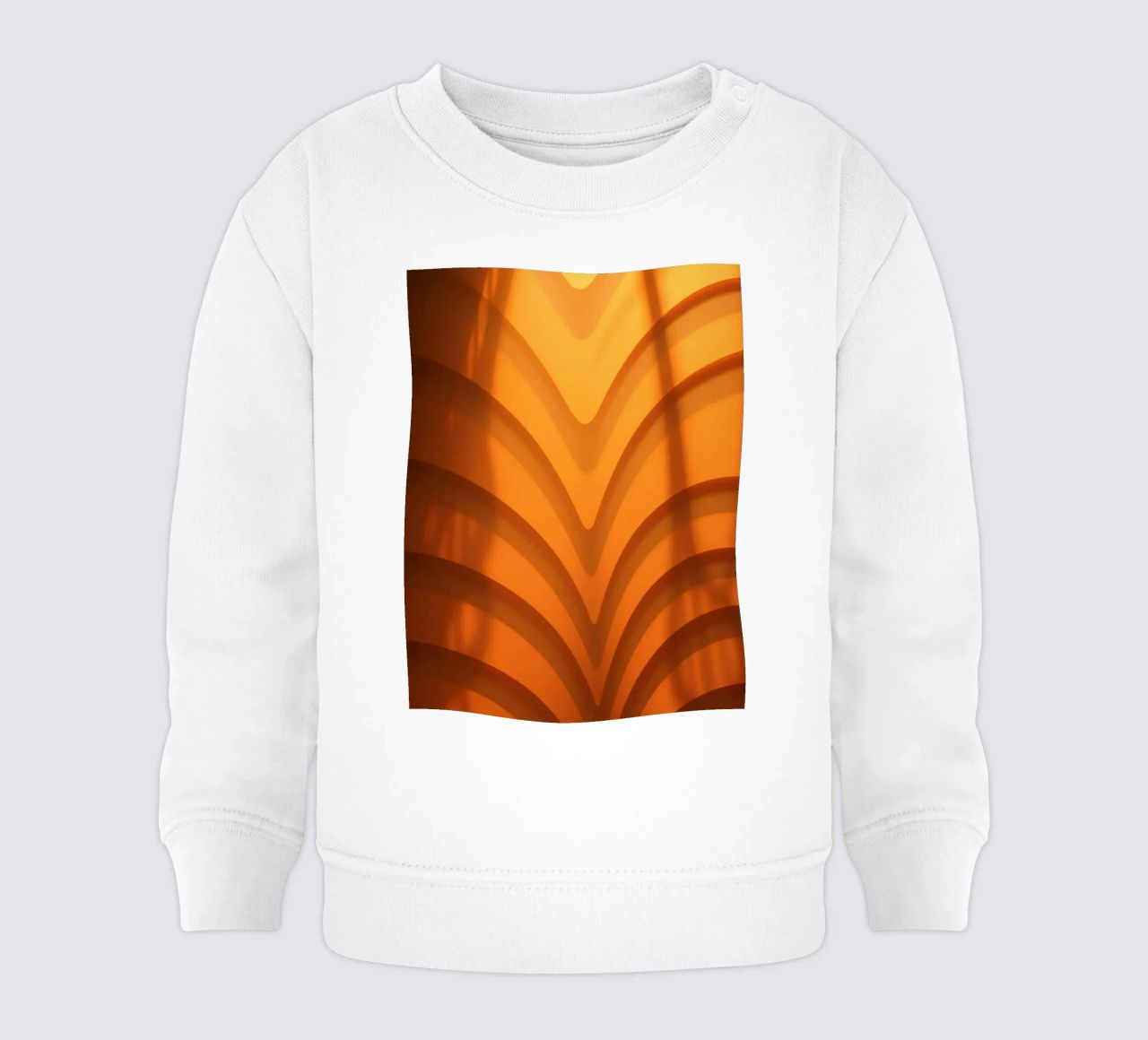 Warme abstracte golven en schaduwen creëren boeiend behang baby sweatshirt van DesignDoodle