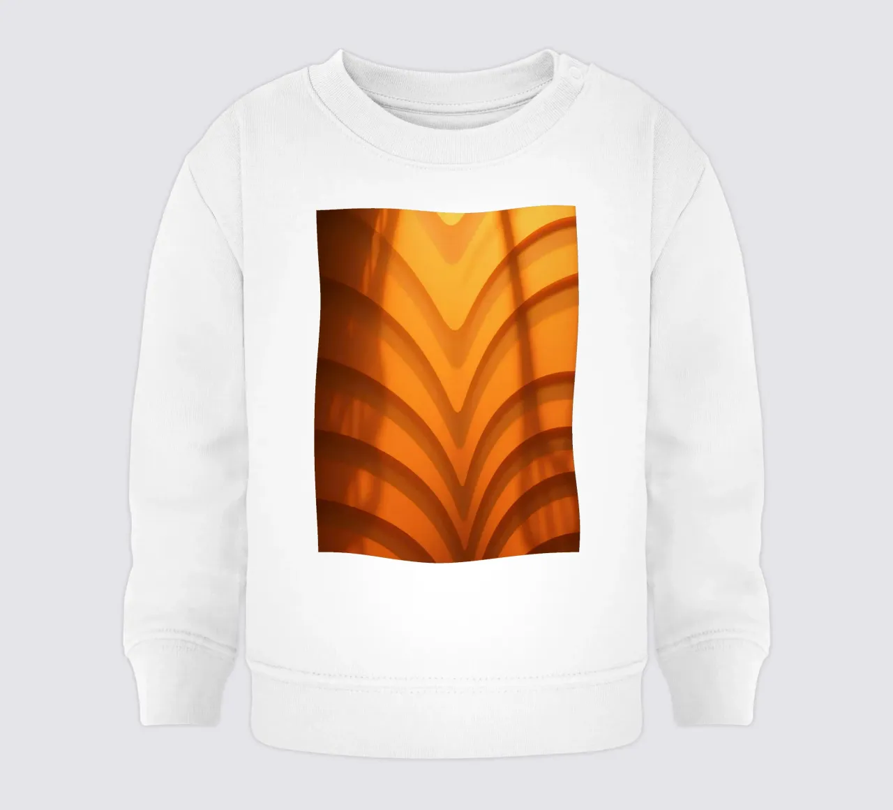 Des vagues et des ombres abstraites et chaleureuses créent un papier peint captivant. sweat pour bébé de DesignDoodle