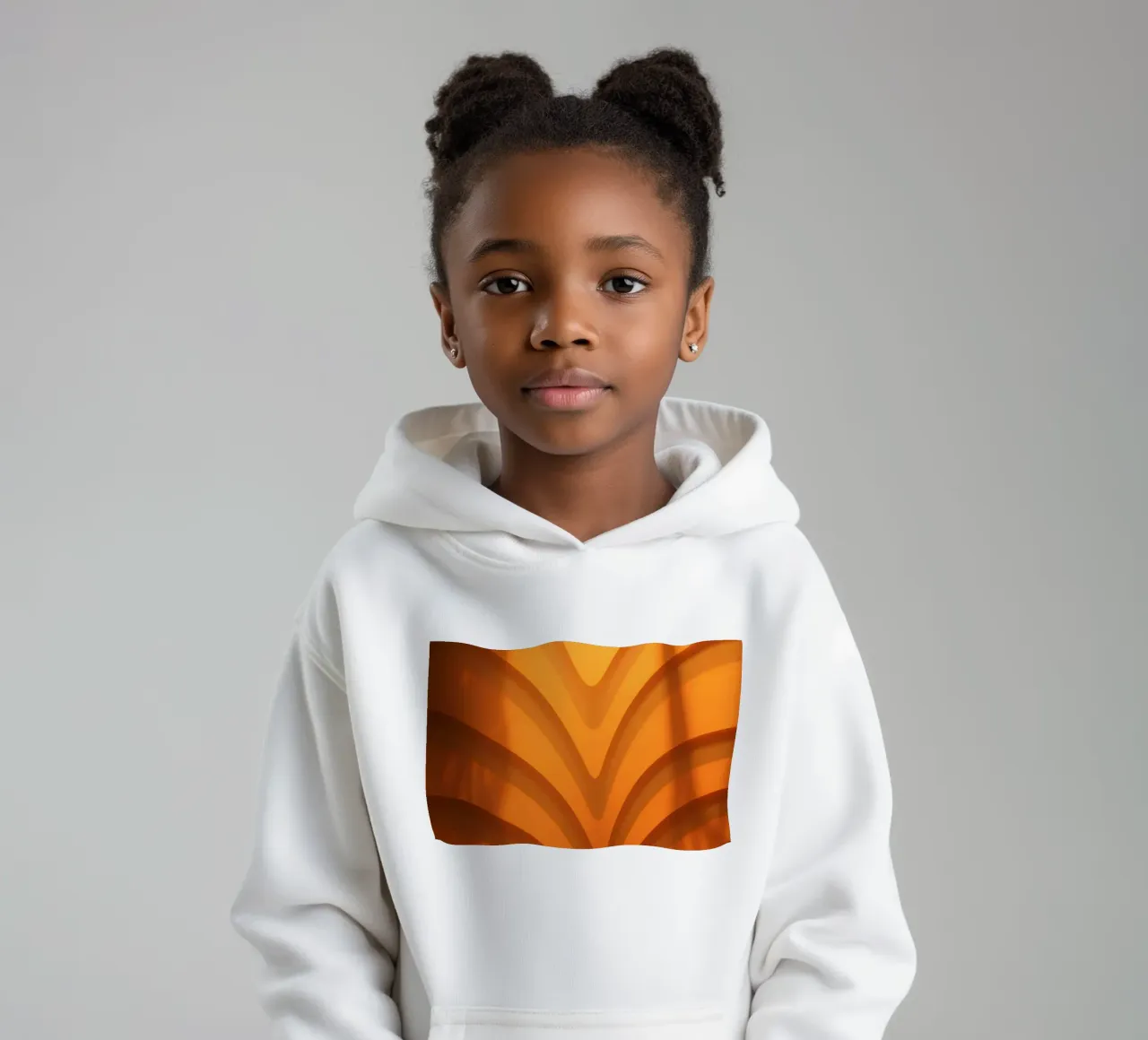 Warm abstract waves and shadows create captivating wallpaper kids hoodie by DesignDoodle
