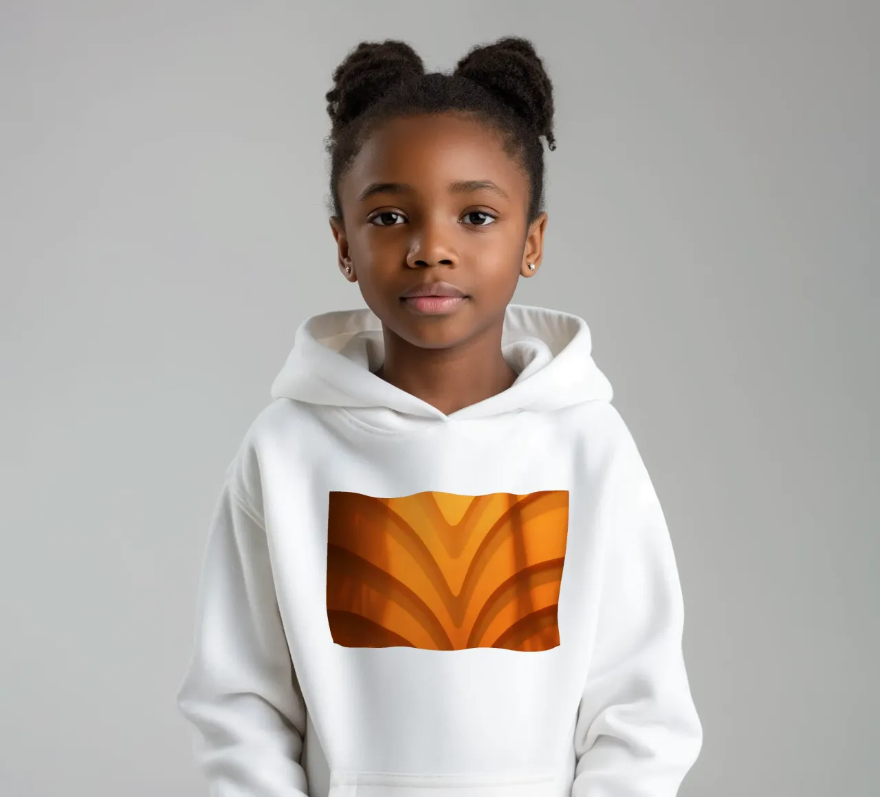 Warm abstract waves and shadows create captivating wallpaper kids hoodie by DesignDoodle