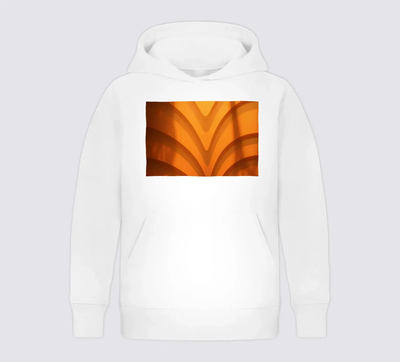 Warm abstract waves and shadows create captivating wallpaper kids hoodie by DesignDoodle