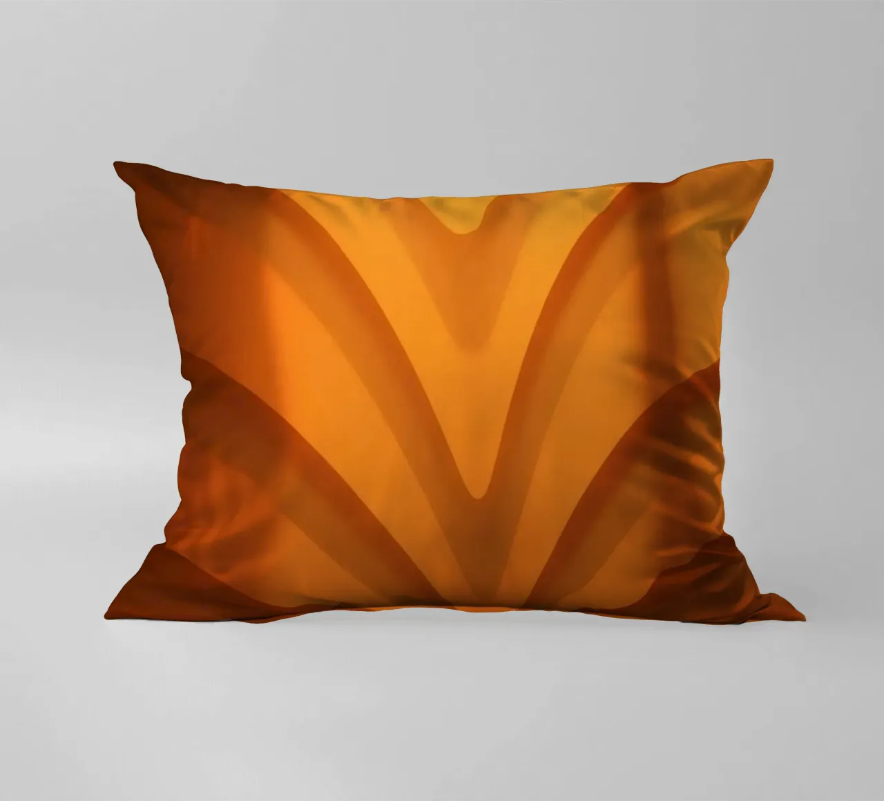 Warm abstract waves and shadows create captivating wallpaper decorative cushion by DesignDoodle