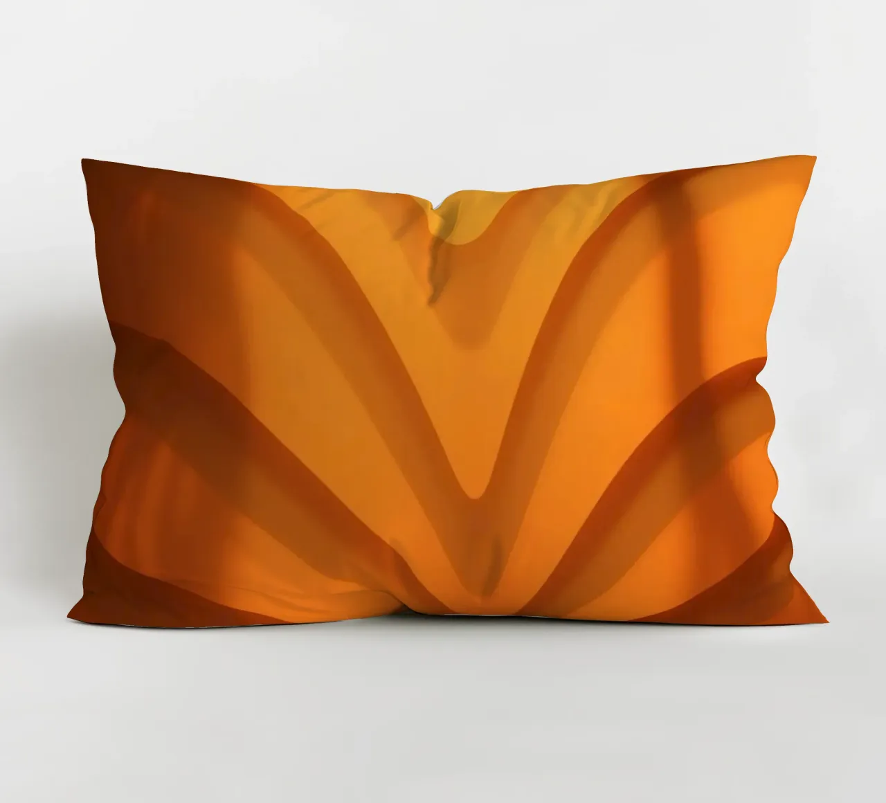 Warm abstract waves and shadows create captivating wallpaper decorative cushion by DesignDoodle