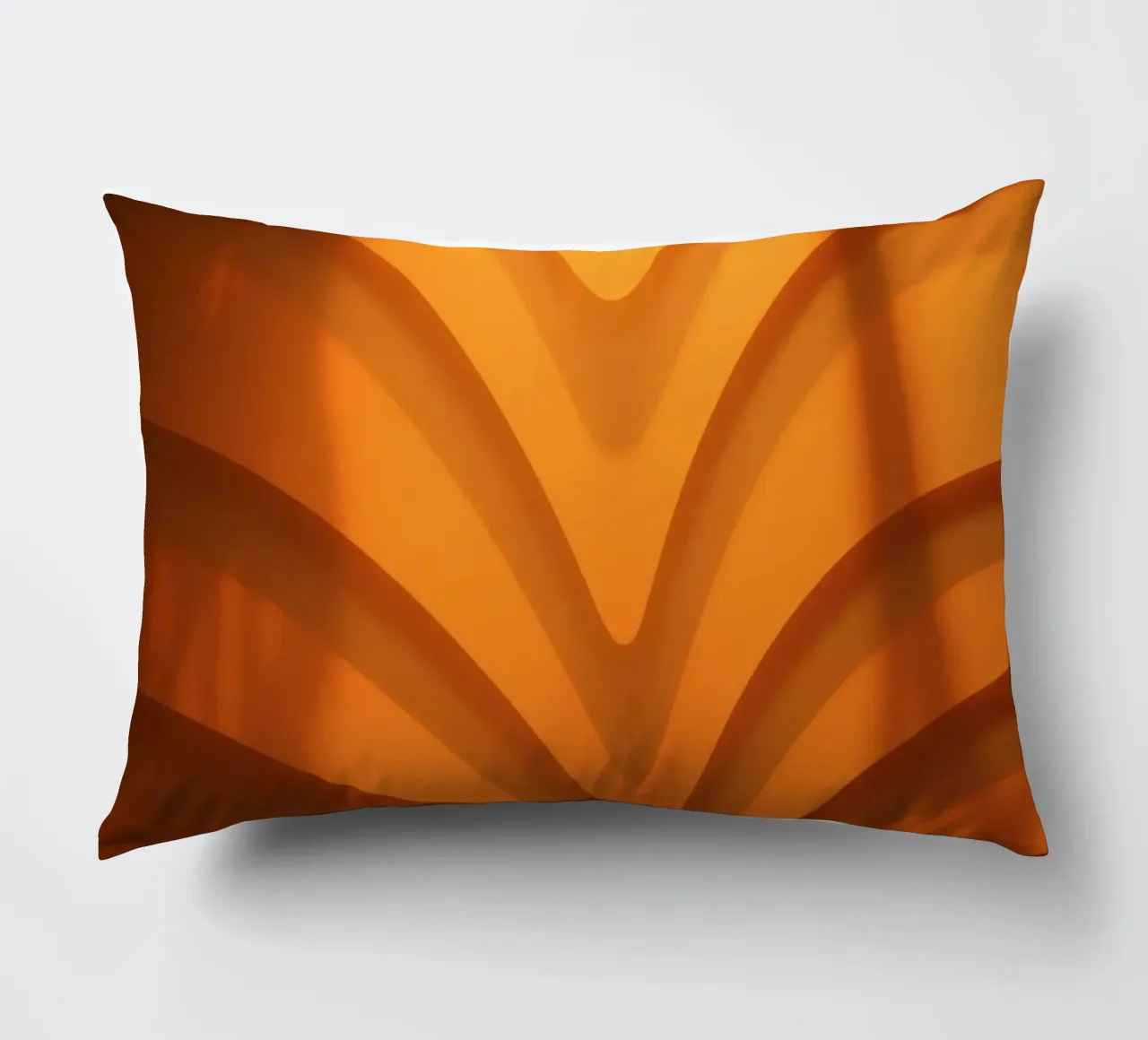 Warm abstract waves and shadows create captivating wallpaper decorative cushion by DesignDoodle