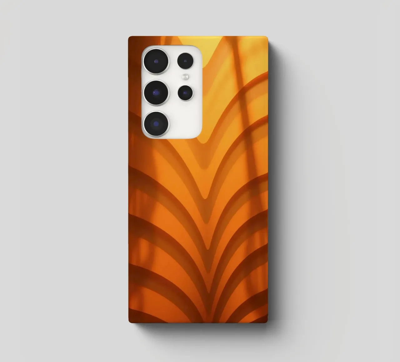 Warme abstracte golven en schaduwen creëren boeiend behang samsung hoesje van DesignDoodle