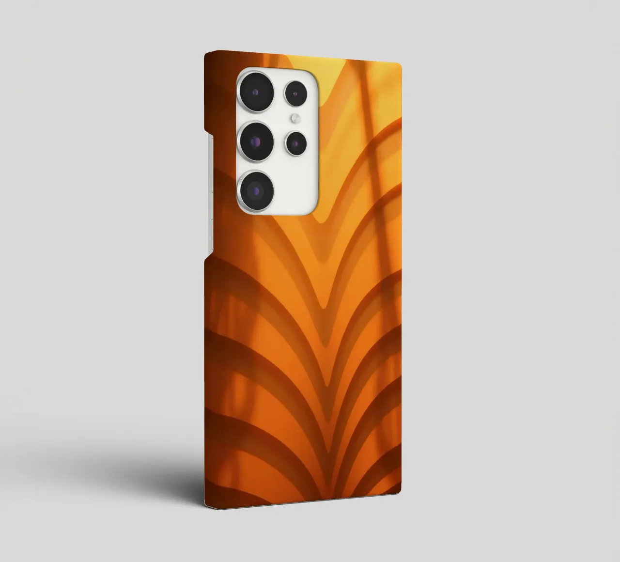 Warme abstracte golven en schaduwen creëren boeiend behang samsung hoesje van DesignDoodle