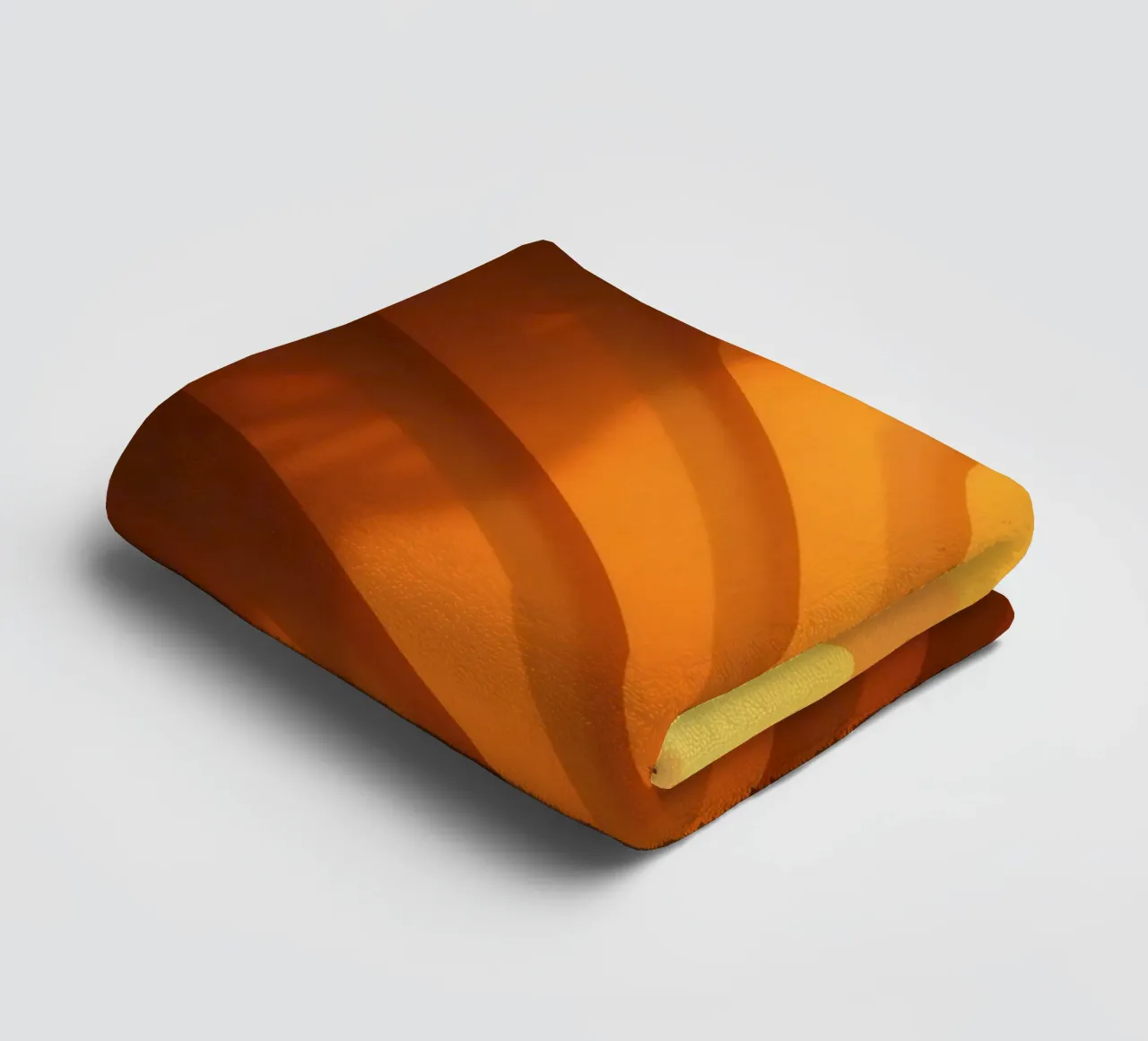 Des vagues et des ombres abstraites et chaleureuses créent un papier peint captivant. serviette de bain de DesignDoodle