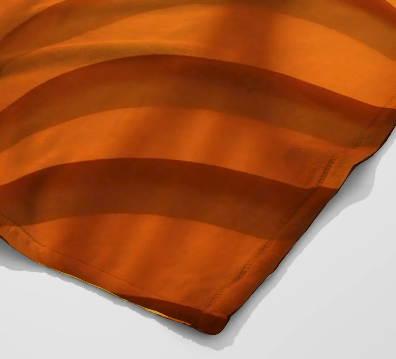 Calde onde astratte e ombre creano una carta da parati accattivante coperta in pile da DesignDoodle
