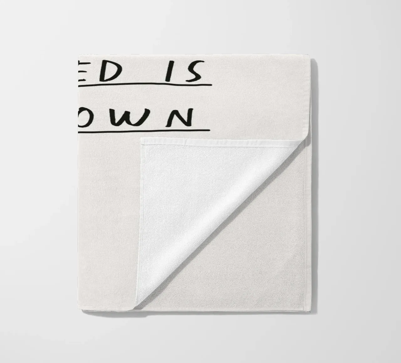 The Only Approval I Need is My Own Empowering Handwritten beach towel by THE MOTIVATED TYPE
