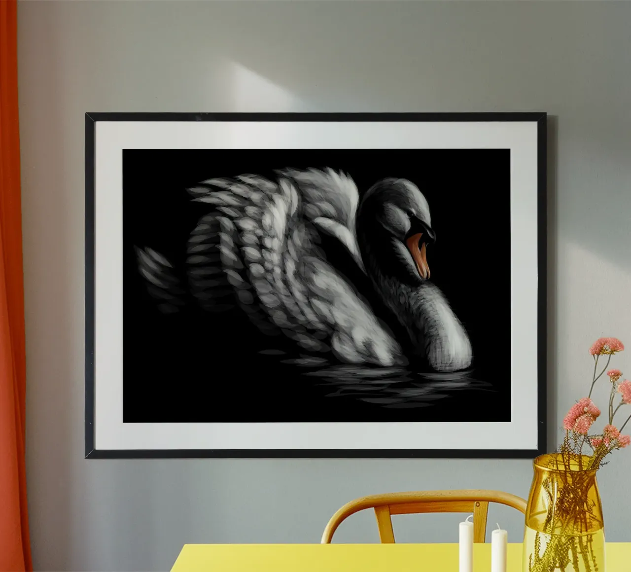 Cigno poster da Delaplane