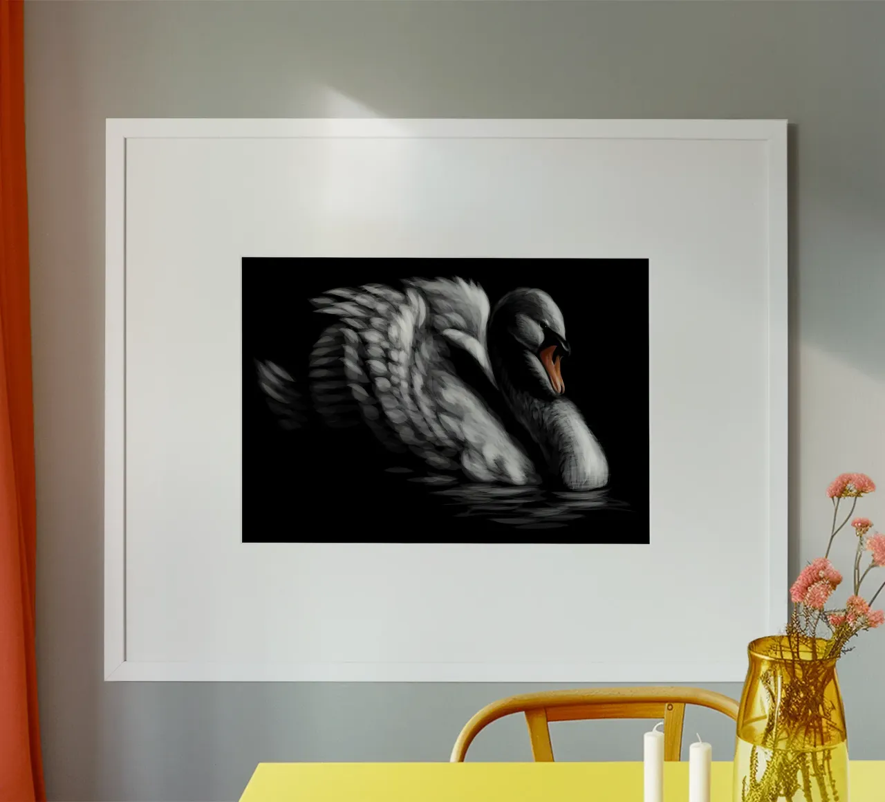 Cigno poster da Delaplane