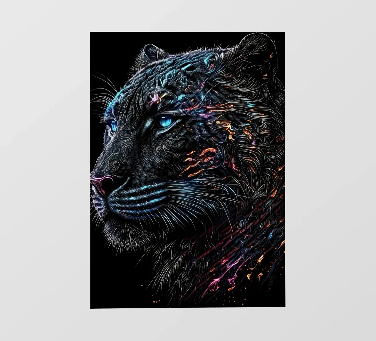 Gatto tigrato nero telo in pvc da Mikesell
